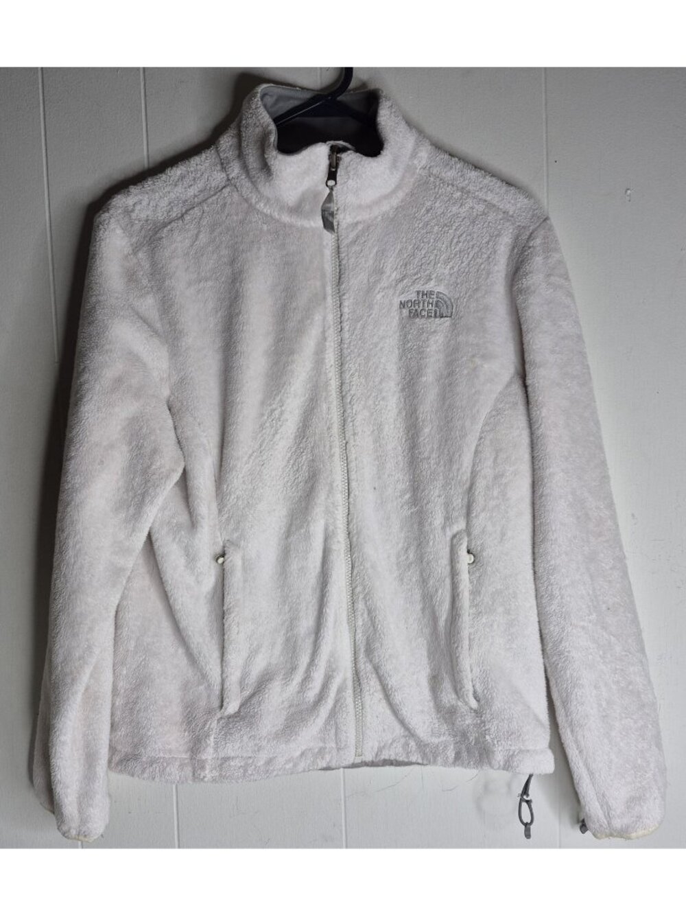 The North Face Osito White Full Zip Fleece Jacket Womens Size M